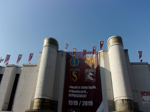 Italy : View of Donato Vestuti Stadium , in Salerno, June 2019.