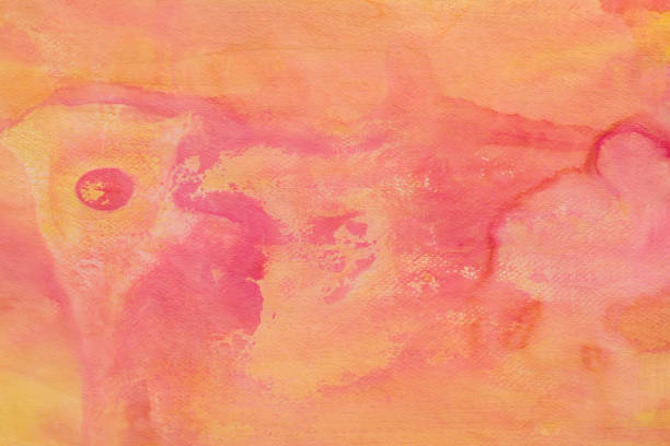 istock orange background texture painted on artistic canvas 1157173641
