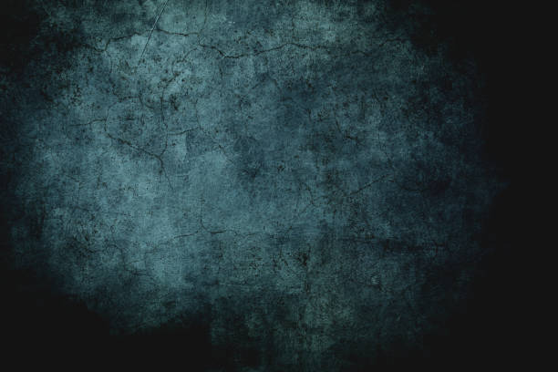 istock Dark blue cracked wall, grungy background or texture 1157181201