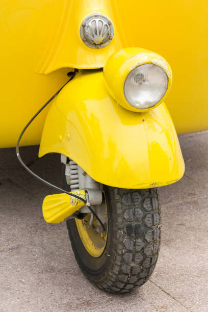 istock Lights in front of a vintage car 1157185700