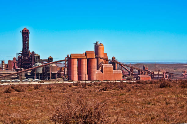 istock Storage silos at steel plant 1157187630
