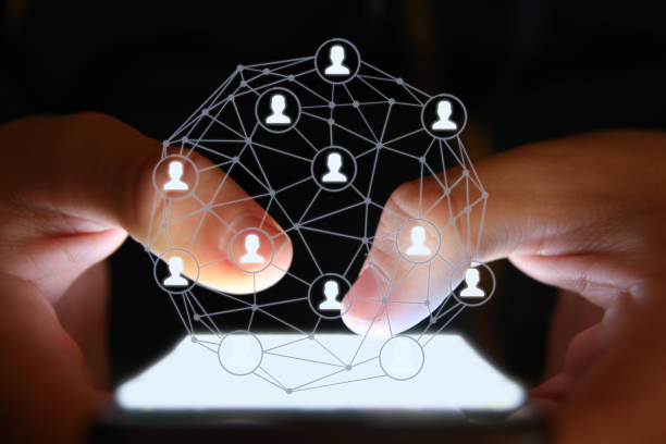 Social media marketing network communication mobile phone app