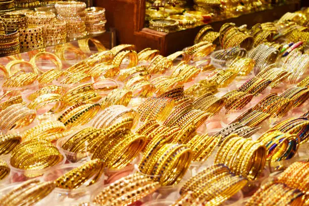 Photo of gold market, jewellery market in dubai.