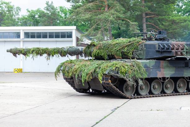 istock German main battle tank at a tactic demonstration 1157212266