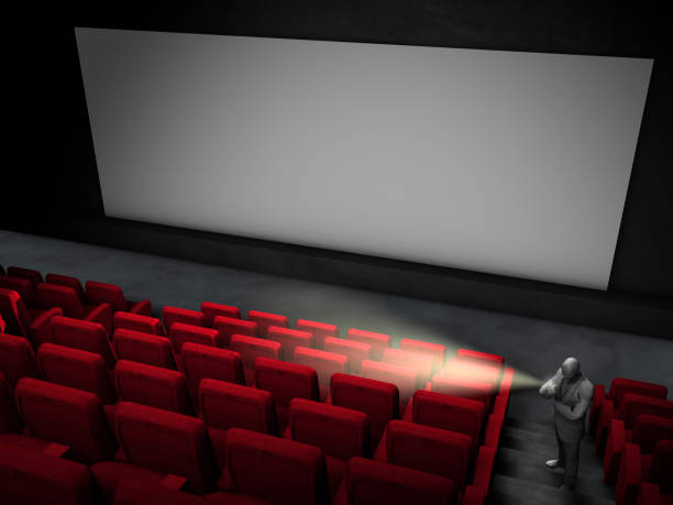 asientos usher show en cinema saloon - acomodador cine fotografías e imágenes de stock
