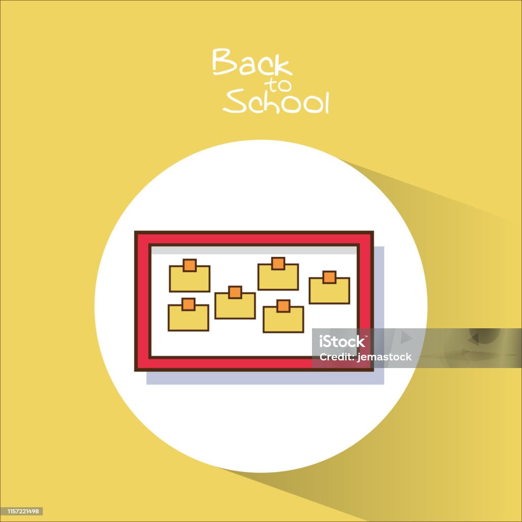 Notes Board Of Back To School Design Stock Illustration - Download ...