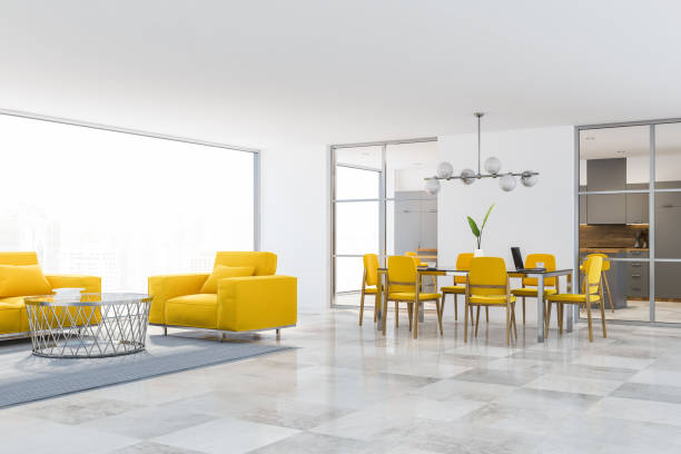 istock White living room and dining room interior 1157225852