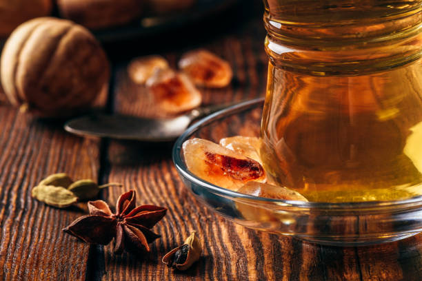 istock Spiced tea in oriental glass 1157231324