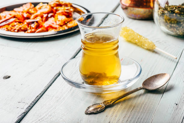 istock Tea in armudu with oriental delights 1157231362