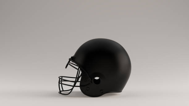 istock Black American Football Helmet Left View 1157231597