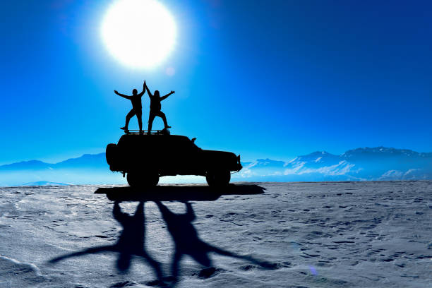 istock where adventurous people arrive in harsh winter conditions 1157231624