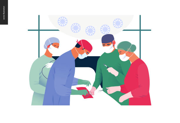 illustrations, cliparts, dessins animés et icônes de modèle d'assurance médicale - chirurgie - illustrations de pratique médicale
