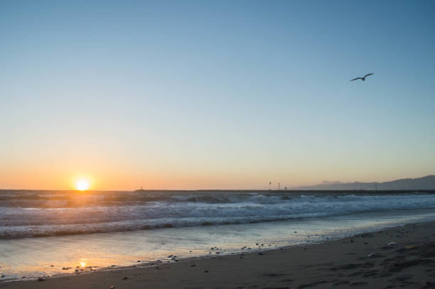 istock Sunset over the Pacific Ocean in winter in Los Angeles, CA 1157237786