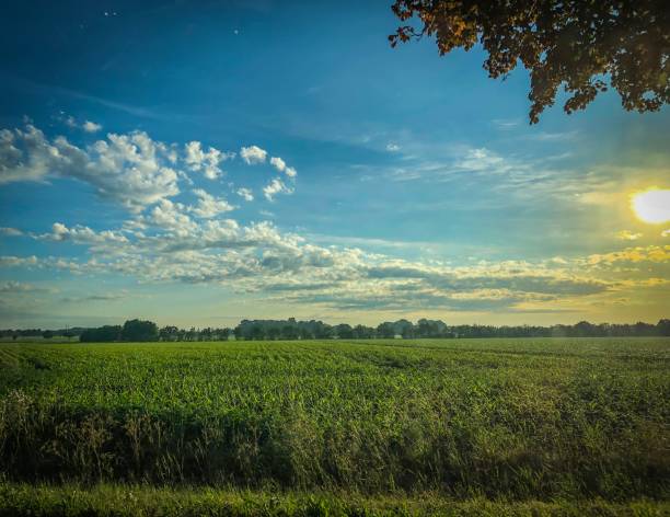 istock Wonderful landscape with a rising sun in Germany. 1157249120