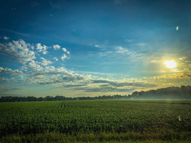 istock Wonderful landscape with a rising sun in Germany. 1157249645