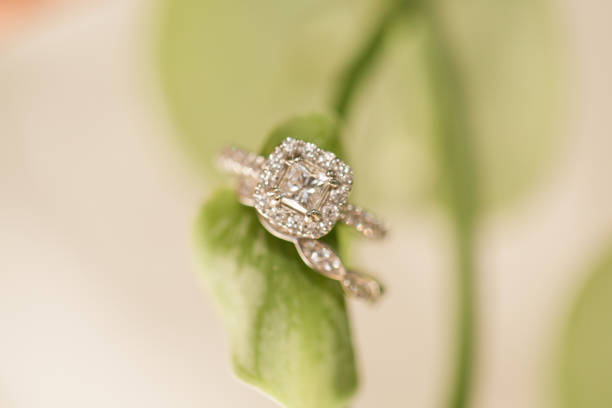 istock Wedding Rings on a Pothos Plant 1157257857