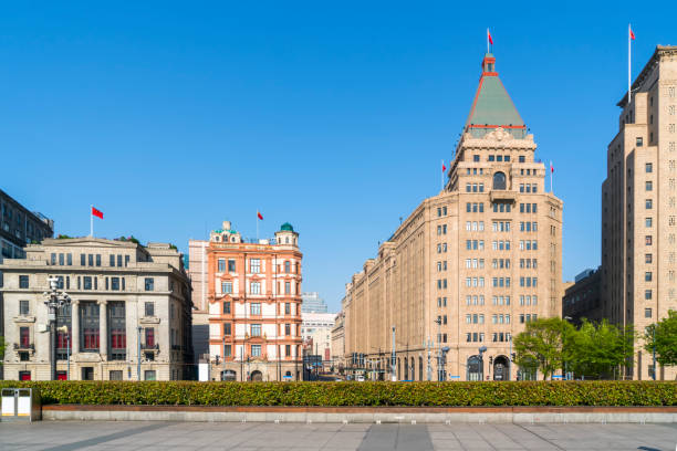 istock Old Bund Buildings in Shanghai 1157257953