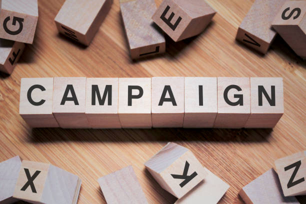 istock Campaign Word In Wooden Cube 1157262666
