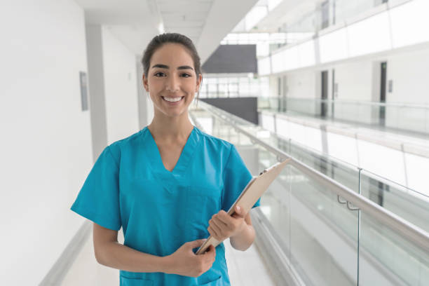 istock Happy nurse working at the hospital 1157264072