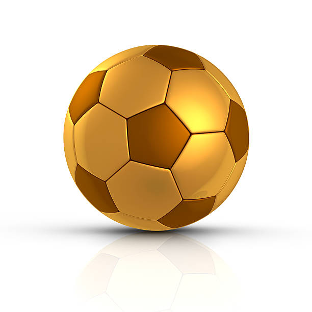 istock Golden soccer ball 115726829