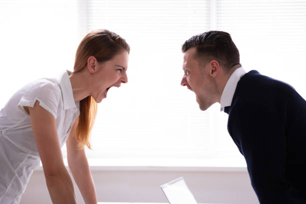 istock Businesspeople Shouting At Each Other 1157269252