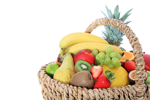 istock Basket full of fruits 115727067