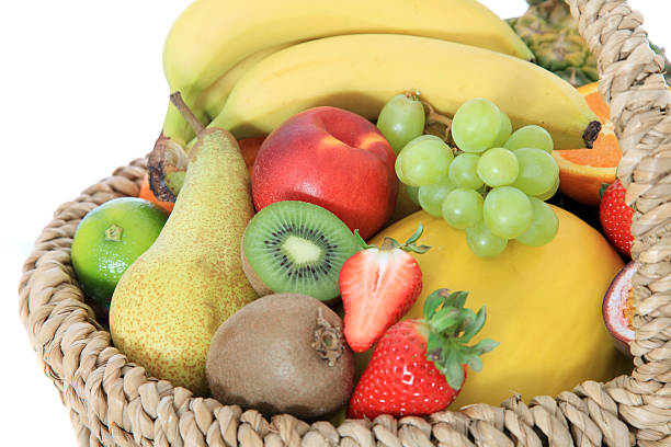istock Basket full of fruits 115727170