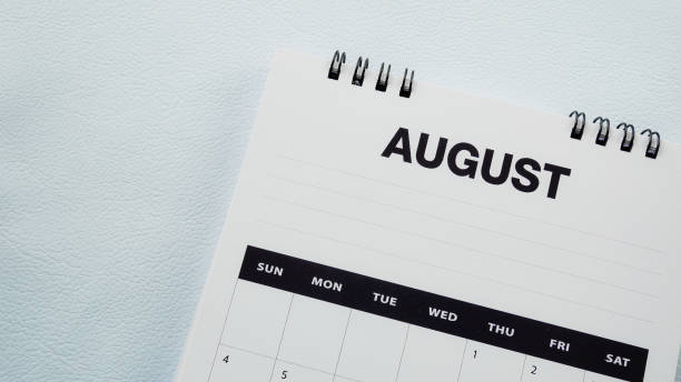 istock Close up white calendar page in planning concept in white tone. 1157273927