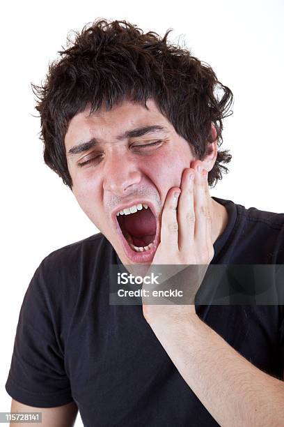 Symptoms Tooth Ache Stock Photo - Download Image Now - 20-24 Years, Adults Only, Black Color