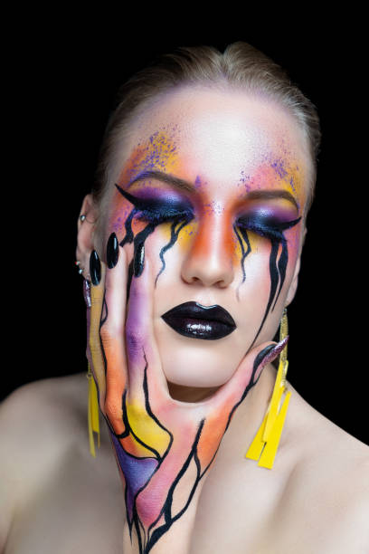 istock New creative make-up conceptual idea for Halloween 1157285578