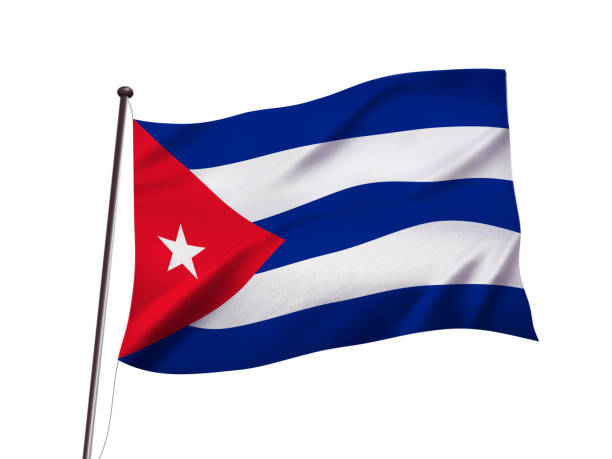 istock cuba flag fluttering in the wind,3D illustration 1157285660