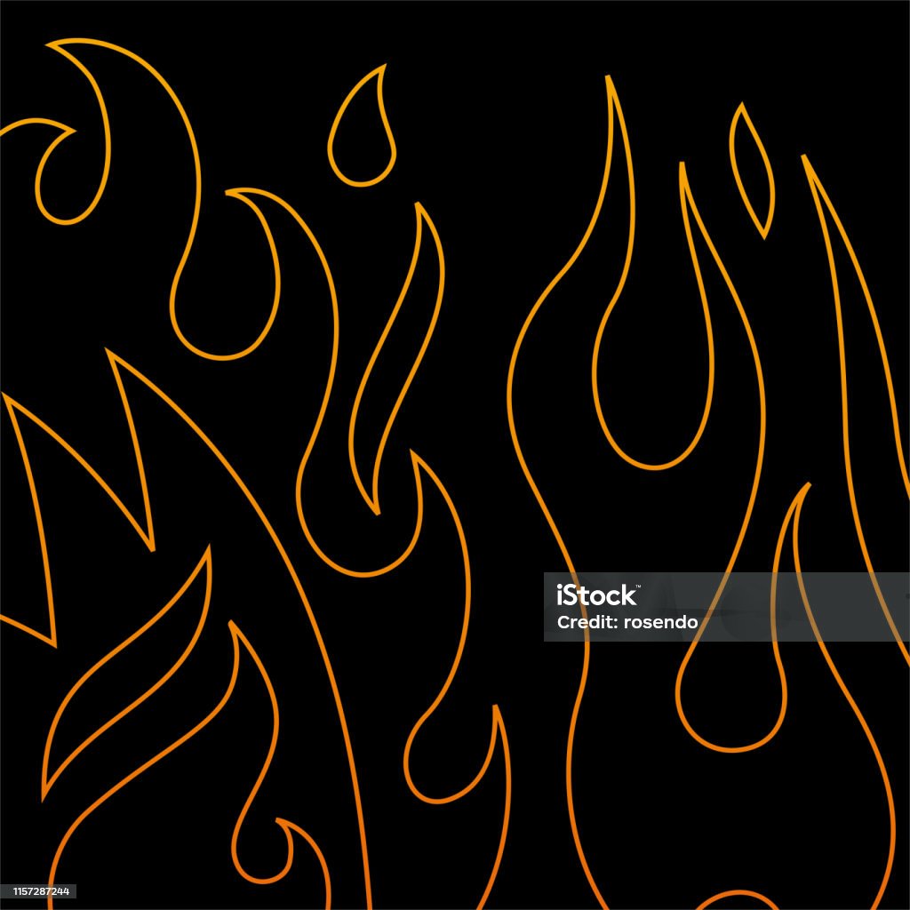 Geometric Fire Line Background Fireline Stock Illustration - Download Image Now - Fire - Natural ...
