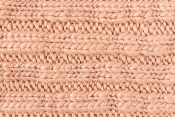 istock Brown Knitting Texture or Knitted Texture Background Close Up View 1157288390