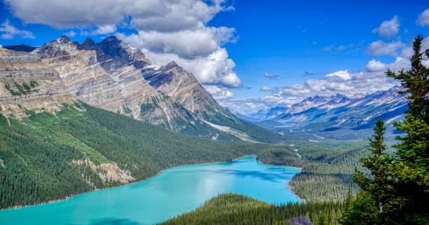 istock Rocky Mountain and blue lake 1157292805