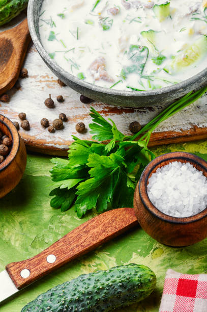 istock Okroshka,cold summer soup 1157293084
