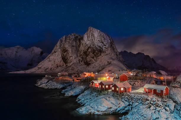 istock Reine village in winter. 1157294150