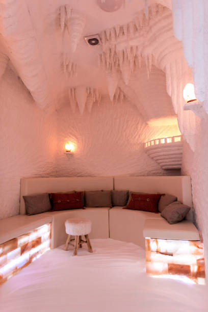 istock Salt room for dry salt therapy in a spa center 1157295758