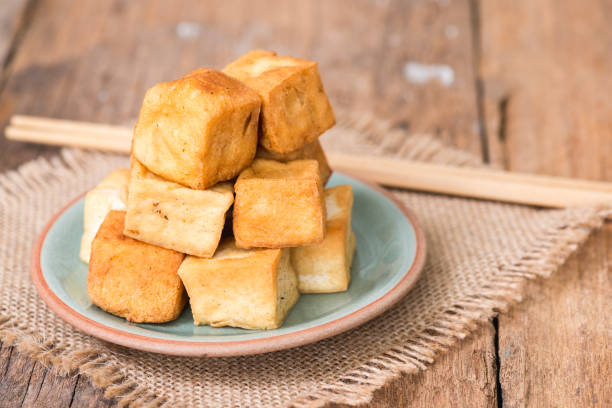 istock Snack and Dessert, Chinese Traditional Deep Fried Tofu or Fried Bean Curd 1157299132