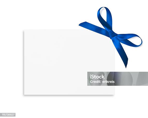 Cartão De Oferta - Fotografias de stock e mais imagens de Roseta - Roseta, Vale ou cartão presente, Azul