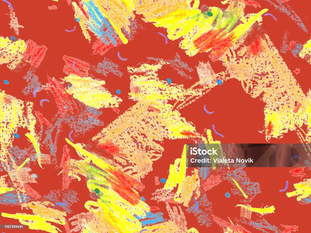 Drawing Crayons Header Creative Crayon Header Stock Illustration - Download Image Now ...