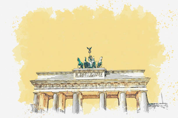 istock Illustration of the Brandenburg Gate 1157314959