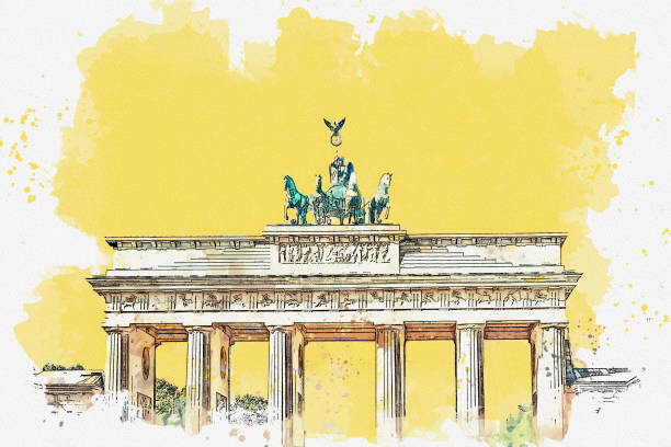 istock Illustration of the Brandenburg Gate 1157314963