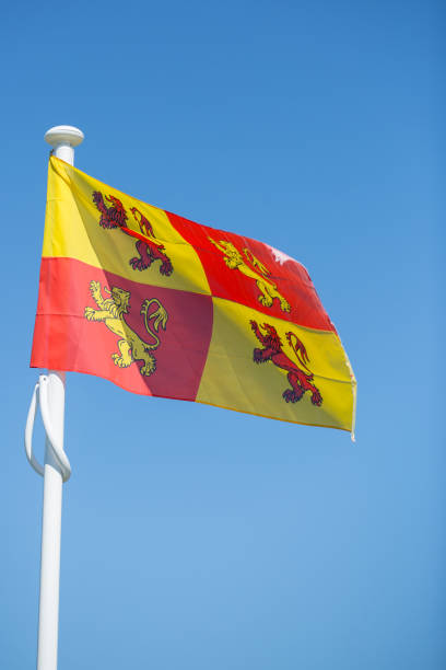 istock Welsh Flag flying on a beautiful Cymru day 1157315782