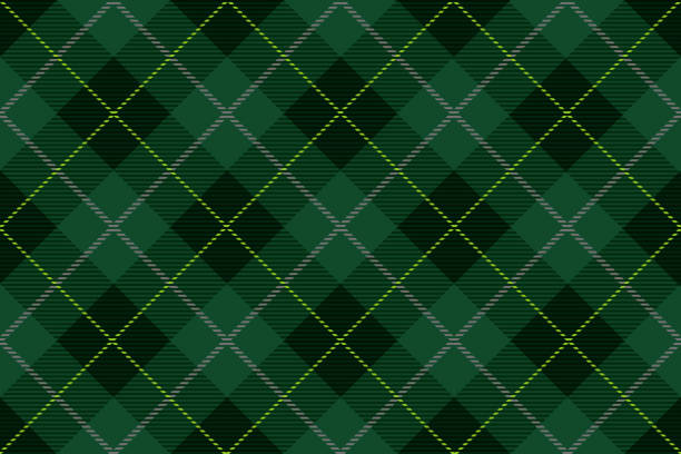 nahtlose tartan kariert, vektor-illustration. - schottische kultur stock-grafiken, -clipart, -cartoons und -symbole