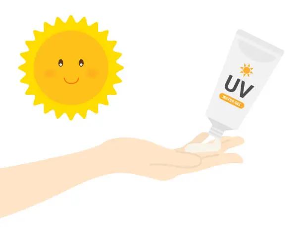 Vector illustration of Sunscreen