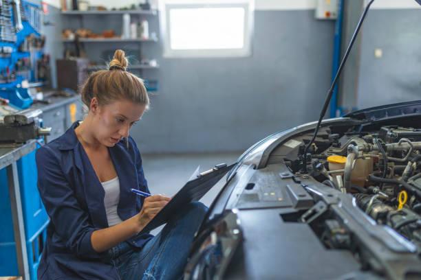 istock Auto car repair service center. 1157321329
