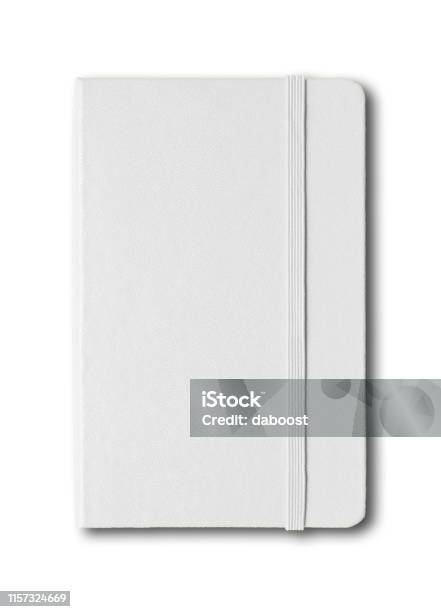 Blank Closed Notebook Isolated On White Stock Photo - Download Image Now - Note Pad, Template, White Color