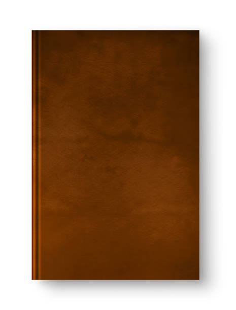 흰색에 격리 된 폐쇄 가죽 빈 책 - note pad leather diary book 뉴스 사진 이미지