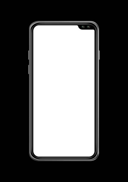 istock All-screen blank smartphone mockup isolated on black. 3D render 1157325170
