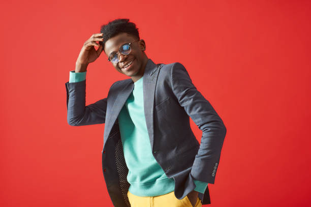 istock Stylish smiling man is enjoying and dancing 1157343616